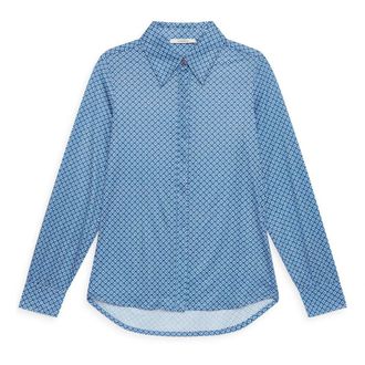 Maliparmi Maliparmi, Dames, Blouses & Shirts, Blauw, Maat: XL