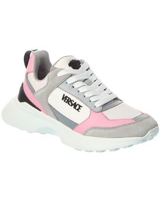 Versace Leather & Mesh Sneaker