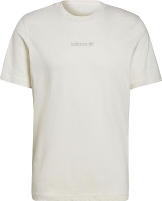 adidas originals Logo Round Neck Pullover Short Sleeve White HP0443