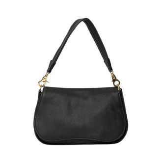 Re:designed Re:designed, Tassen, Dames, Zwart, ONE Size, Leer, Elegante Leren Crossbody Tas