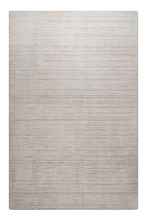 Homie Living Alfombra de pelo corto beige crema hecha a mano 160x230 cm