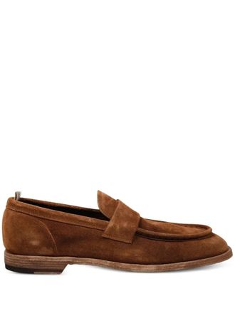 Officine Creative leather loafers - men - Calf Leather/Rubber/Suede - 44 - Brown