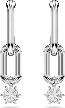 Swarovski Constella Crystal Drop Earrings in Rhodium/White at Nordstrom