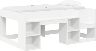 vidaXL Cama Infantil Con Almacenamiento Blanco 80 X 160 Cm Vidaxl