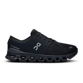 On Womens Cloud X 4 Road-Running Shoes Black 7