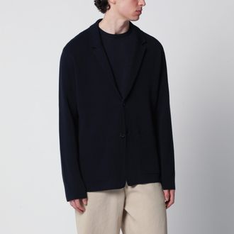 Roberto Collina Giacca cardigan blu navy in cotone