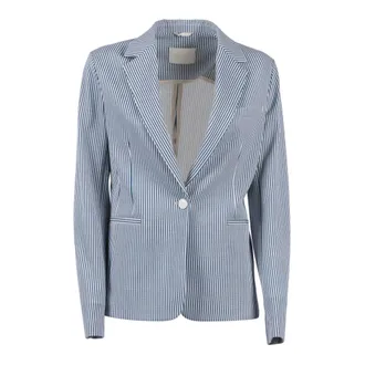 Circolo 1901 Blazers, male, Blue, Size: 2XS Giacca Slim Fit