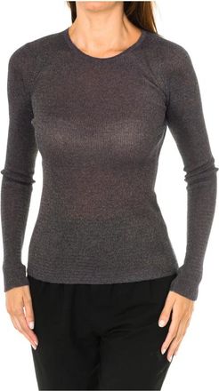 Armani Jeans Sweatshirts - Dames - Ronde hals truien - Grijs - XS - Polyester - Truien & Vesten