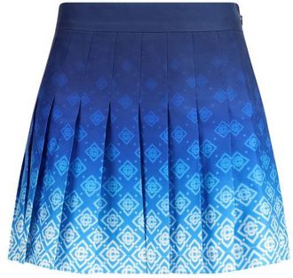 Casablanca Blue Silk Mini Womens Skirt