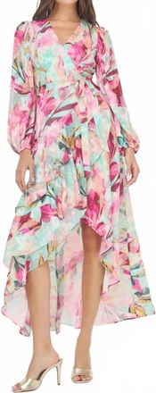 Hutch Sadey Dress In Mint/multi Overlay Tropical