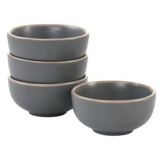 Gibson Home Rockaway 4 Piece 3.5in Fruit Bowl Set in Gray at Nordstrom