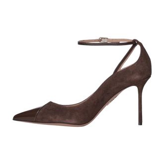 Aquazzura Odysea Pump - Dames - Schoenen - Bruin - Maat: 38 EU Leer