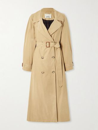 Isabel Marant Trench In Twill Con Cintura Elea - Neutri