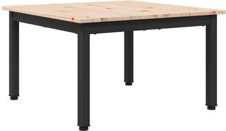 vidaXL Mesa De Caf&eacute; Natural 60 X 60 X 36 Cm Madera De Pino Macizo Vidaxl