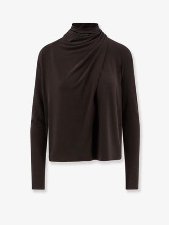 Vince Top in jersey drappeggiato - VINCE. - gender_Woman