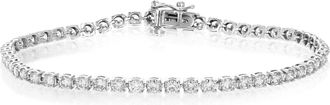 Vir Jewels 3 cttw Lab Grown Diamond Tennis Bracelet in 14K White Gold 7 Inch For Women