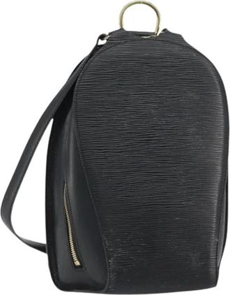 Louis Vuitton Pre-owned Vintage Rugzak - Dames - Vintage Rugzakken - Zwart - ONE Size - Leer - Vintage