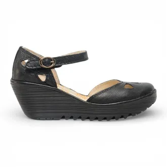 FLY London Leather Wedge Sandals Style Comfort Heels