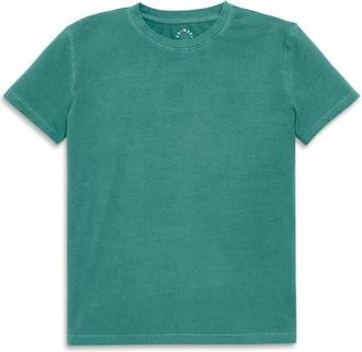 primary Womens Fit Easy Crewneck Tee in Garment Dye Sunwashed Teal at Nordstrom, Size Xx-Large