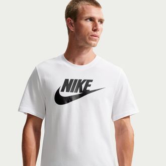 Nike Mens Nike Sportswear T-Shirt in White | AR5004-101