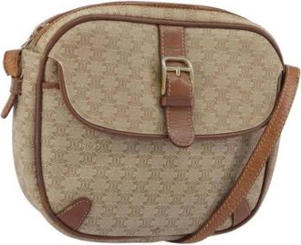 Celine Pre-owned Cross Body Bags, female, Beige, Size: ONE SIZE Pre-owned Plastic Crossbody Bag