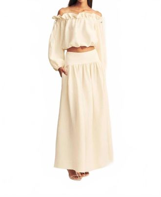 Shona Joy Jasper Gathered Maxi Skirt In Resin