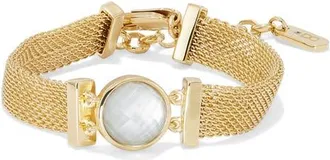 Dean Davidson Galleria Chain Bracelet in Iridescent Pearl/gold at Nordstrom