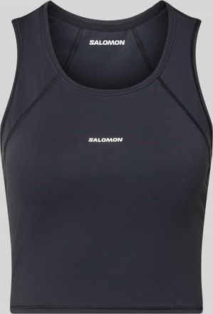 Salomon Cropped Tanktop mit Logo in Black, Gr&ouml;&szlig;e XL
