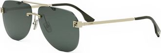 Fendi unisex, Accessoires, Geel, Maat: 61 MM