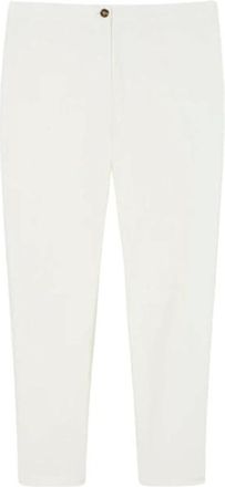 Marina Rinaldi Dames, Broeken, Wit, Maat: 2XL Katoen