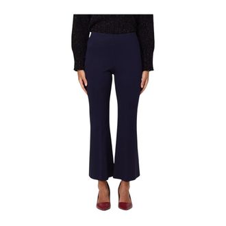 Liviana Conti Wijde broek - Dames - Wijde Broeken - Blauw - L - Broeken