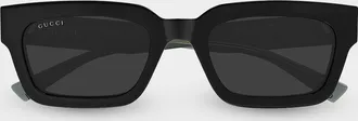Gucci Men & apos;s GG2069S-001 Acetate Rectangle Sunglasses