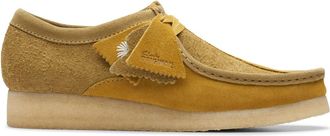 Clarks Wallabee herenschoenen in olijfkleur