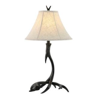 Jonathan Y Designs Antler 27.5 Rustic Resin LED Table Lamp in Black at Nordstrom