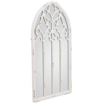 Wanderlust Deco Espejo De Madera Blanco 40x2.7x80