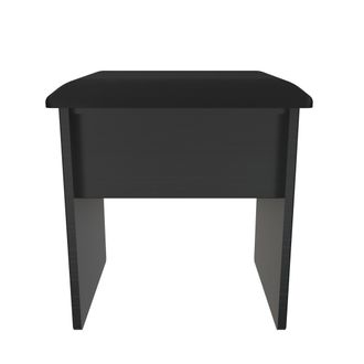 Welcome Furniture Haiti Ready Assembled Dressing Table Stool - Black Matt - Welcome Furniture | TJ Hughes