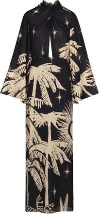 Johanna Ortiz Abito Primera Vez con stampa - Nero