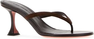 Amina Muaddi Juliette Thong Mule - Black