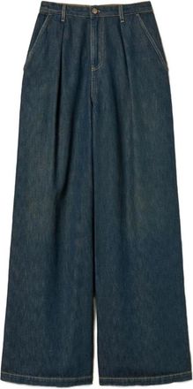 Twinset Wijde Jeans - Dames - Loose Fit Jeans - Blauw - W25 - Katoen - Jeans