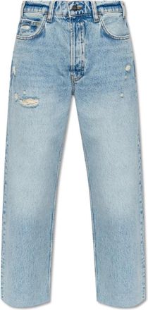 Anine Bing Gavin Relaxed Straight Jeans - Dames - Regular Fit Jeans - Blauw - W29 - Katoen - Jeans