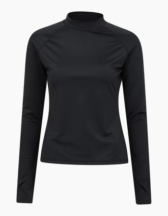 Mountain Warehouse Womens Mountain Warehouse Womens/Ladies Long-Sleeved Rash Guard - Black - Size: 16
