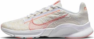 Nike Womens Superrep Go 3 Flyknit Next Nature Sneakers In Light Cream Crimson Bliss