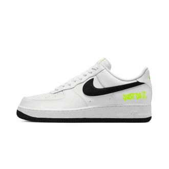 Nike Fitness, Heren, Wit, 45 EU, Leer, Air Force 1 Low Just Do It