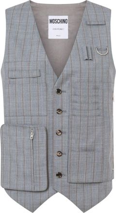 Moschino Gilet a righe - Grigio