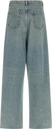 Maison Margiela Stone-Washed Low-Crotch Jeans - Blue