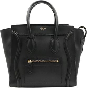 Celine Pre-owned Vintage Handbag - Dames - Vintage Handtas - Zwart - ONE Size - Leer - Vintage