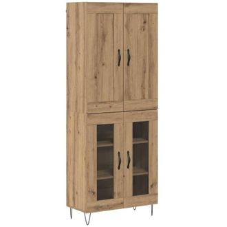 vidaXL Highboard Artisan Oak 69.5 x 34 x 180 cm Engineered Wood vidaXL