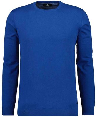 Ragman Rundhalspullover RAGMAN, Herren, Gr. 52, blau (blau, 718), 95% Baumwolle 5% Cashmere, Rundhals, Pullover Rundhalspullover