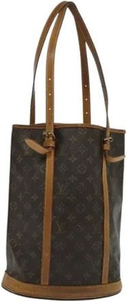 Louis Vuitton Pre-owned Bucket Bags, female, Brown, Size: ONE SIZE Pre-owned Canvas Bucket Bag