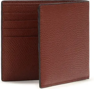 Valentino Garavani Mens Vlogo Signature Wallet Blood Red Calf Leather Bos Taurus